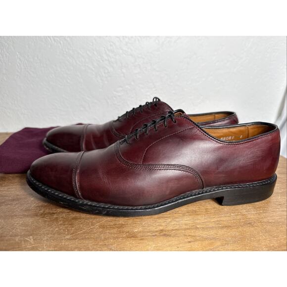 Allen Edmonds Men\'s Oxblood Leather Cap-Toe Oxfords main image 16
